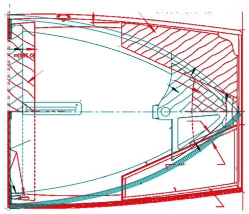 Stauplan des Dinghys